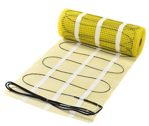 Tappetino per riscaldamento a pavimento elettrico in serie professionale disponibile in diverse dimensioni, 150 Watt per m², 8 m²