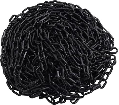 BOWEKAM Home & Garden-Warnkette schwarz 30m 8mm Kunststoff-Möbel Wahl