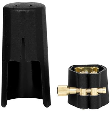 Lbvzxkad Klarinetten-Saxophon-Mundstück, Klarinetten-Tonabnehmer-Set Aus Metall, Zubehör für Holzblasinstrumente, Altsaxophon
