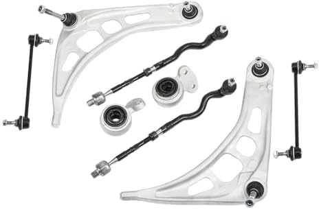 8-teilig Querlenker Satz mit Koppelstange + Traggelenk Vorne Kompatibel mit BMW 3er E46, 3er Touring E46 1998-2005 Z4 Roadster E85 2003-2009 32106777503