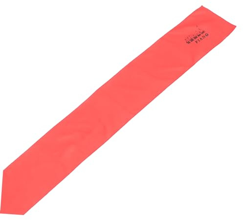 Rot Klaviertastaturabdeckung aus Polyester, 88 Tasten, Staubschutz | Tastaturschutz für Piano Keyboard, Angenehmes Griffgefühl, Schützt vor Staub, Passend für Flügel