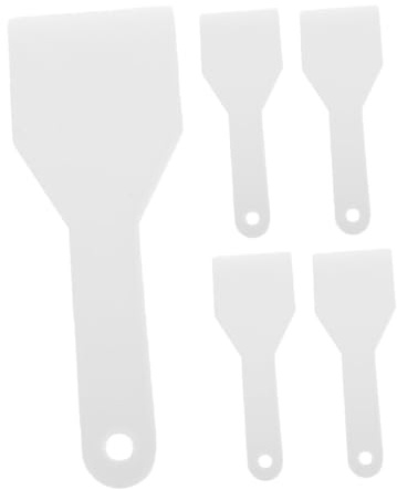 Warmhm Set da 5 Raschietti per Ghiaccio in Plastica Bianca per Frigorifero, Sbrinatore per Uso Quotidiano e Pulizia in Spazi Difficili