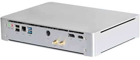 ANDAQI 8K Mini PC, Small Server, Gaming Computer, XEON D-1581, Windows 11 / Linux Ubuntu, BM28, AMD Radeon RX 6400 4G Graphic, Wi-Fi 6, BT 5.2, DP1.4a, HDMI2.1, 8G RAM, 128G SSD