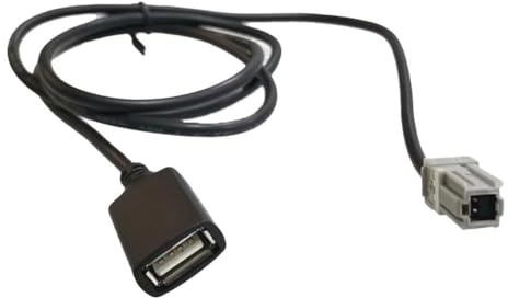 JoyousMall Adaptador USB a auxiliar para Toyota, cable USB de audio para coche para Lexus, cable auxiliar de 100 cm para navegación de coche, CC 12 V, plástico, -40 °C a +80 °C