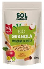 Pack 2x350g Granola de Avena con Manzana y Canela | Selección Gourmet | Sin Gluten (SG) | Horneado Natural | Calidad Vegana | Alta Densidad de Fibra