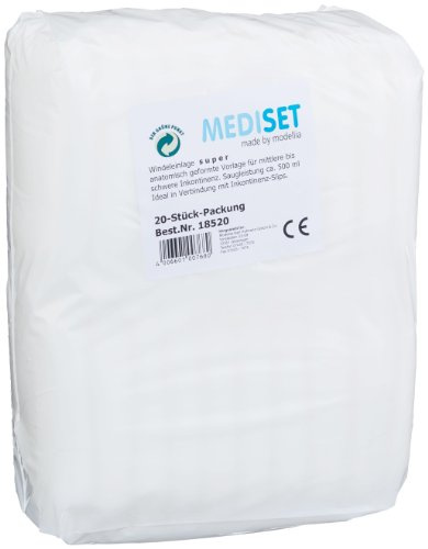 Mediset made by modellia Saugeinlage super, 1er Pack (1 x 20 Stück)
