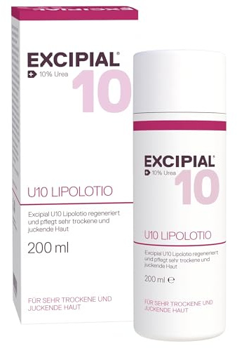 Excipial U10 Lipolotio 200 ml – Intensiv pflegende Urea-Lotion (10%) gegen Trockenheit & Juckreiz, stärkt die Hautbarriere