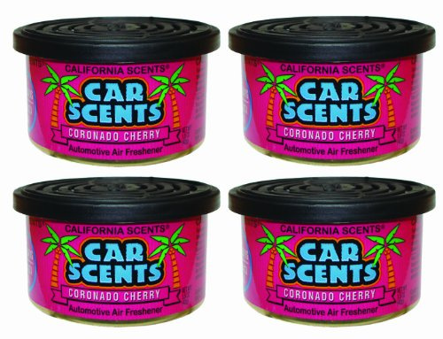 Californian Car Scents F352 Autolufterfrischer, 'Coronado Cherry'-Duft, 4 Stück