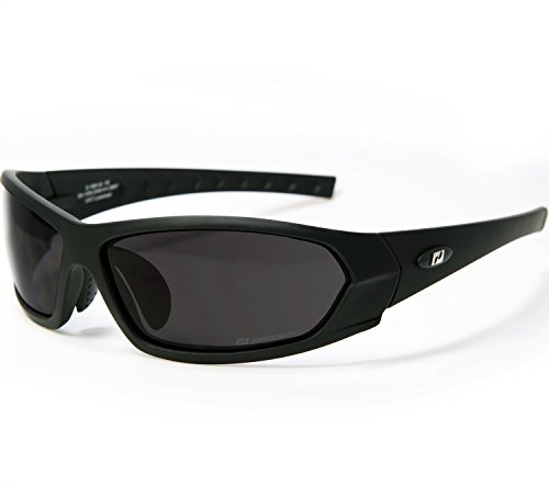 Daisan Herren Sonnenbrille Sportbrille Motorradbrille für Biker 100% UV Schutz bruchfeste Scheibe