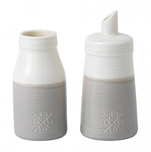 Royal Doulton Coffee Studio 40032922 Sugar/Milk Set Grey, Porcelain, 4 Ounces, 38.5