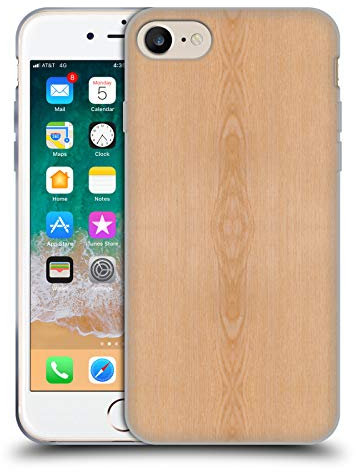 Head Case Designs sous Licence Officielle PLdesign Light Brown Grain Wood and Rust Prints Coque en Gel [Qualité Militaire] Compatible avec Apple iPhone 7/8 / SE 2020 & 2022 Et Compatible avec MagSafe