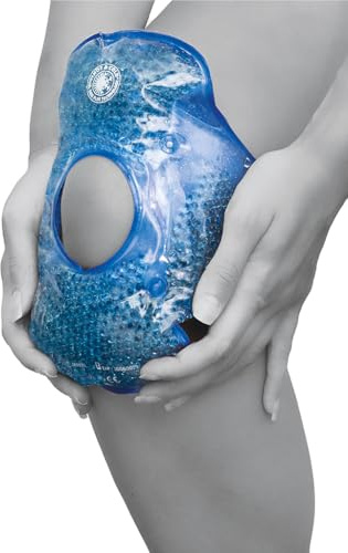 BIOSYNEX - Cuscino Riscaldante o Refrigerante per Ginocchio - Impacco Termico Riutilizzabile - Allevia i Dolori Articolari, Infiammazione, Artrosi, Distorsioni