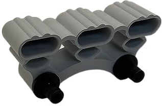 Återpåfyllningsdynor kåpset för fastsättning av lister i ribbotten (125_25 x 37 x 10,5 mm (trippel; inkl. bult))