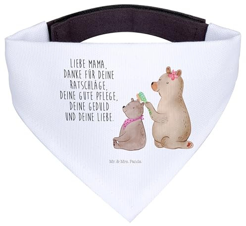 Mr. & Mrs. Panda Hundehalstuch L Bär Kind - Geschenk, Bären, Halstuch Für Hunde, Mama, Muttertag, Bandana, Hundeschal, Hund, Familie
