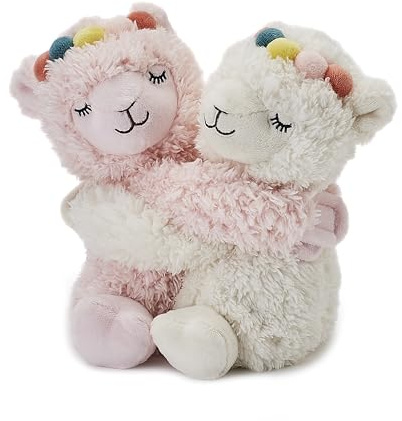 Warmies Warm Hugs Lamas Peluche Micro-ondable, Peluche Lama Entièrement Chauffante, Parfum Lavande Française, pour un Confort Chaud ou Fraîcheur.