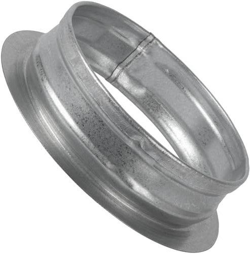 Vent Systems Ø100 mm / 4 Inch Round Air Duct Connector Flange – Heavy Duty Galvanised Steel Air Vent Duct Coupler for Cooling, Heating Ventilation - Quality Fittings for HVAC System Ducting