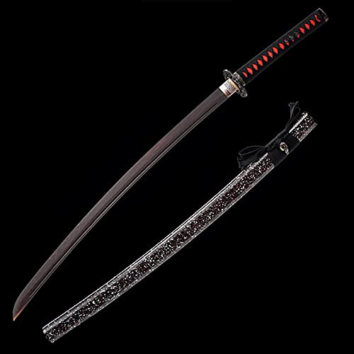 Katana de Palisandro Natural, Espada samurái de Madera Hecha a Mano con Vaina, bokken de 103 cm para exhibición, colección de Cosplay y Entrenamiento de Kendo-I