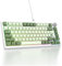 SOLIDEE Tastiera Meccanica Sostituibile a Caldo cablata al 75%,retroilluminazione RGB con interruttore rosso,TKL a 82 tasti,tastiera compatta NKRO con manopola di controllo del volume(82 Matcha)