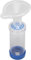 Dispositivo espaciador antiestático Inhaler Spacer, cámara de inhalador, uso con inhalador de dosis medida, sin BPA ni látex para niños. (Azul)