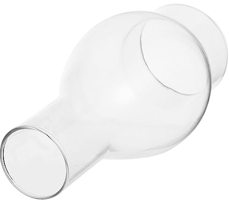 Veemoon Oil Gas Chimney Lamp Shade Glass Lamp Chimney Clear Glass Oil Lamp Kerosene Lamp Shade Lanterns 6.88 Inch by 3 Inch for Vintage Antique Replacement Lamp Globe for Oil Lamp