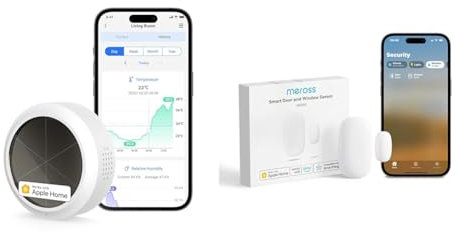 Meross WLAN Hygrometer Thermometer Innen & WLAN Tür- und Fenstersensor