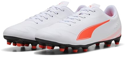 PUMA Vitoria II FG/AG fotbollssko, vitlysande röd, 7,5 UK, Puma vit lysande röd, 41 EU