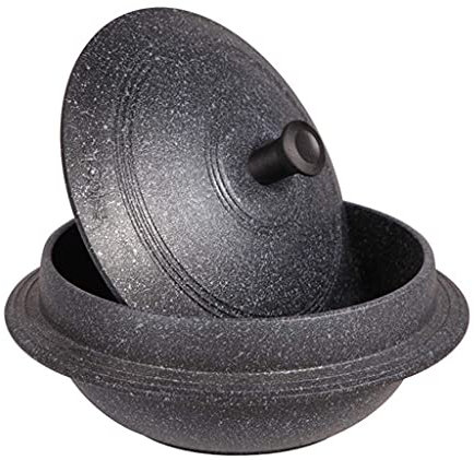 JHHNCVBC Cazuela de cerámica para Cocina, cazuela de Barro, Cuencos de Piedra Coreanos para bibimbap, Olla Antiadherente para Sopa