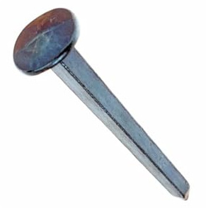 Ankernagel, 60 mm lang, Set mit 10 Stück - Nägel - Nagel - Geschmiedet Schmiedenägel - geschmiedete Ziernägel - Antik-Optik - blauschwarze Oberfläche