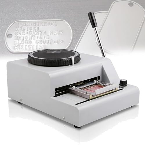Kartenpräger 72 Zeichen Prägecodedrucker Buchstaben Zahlen Prägen Coder Prägen Zahl Maschine für Einkaufszentren Restaurants und Unterhaltungsstätten