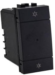 Pulsante Dimmer Connesso Smart WiFi, Compatibile con Bticino Living, Colore Nero, App Tuya, 220V Max 150W, Con Funzione Deviatore Invertitore