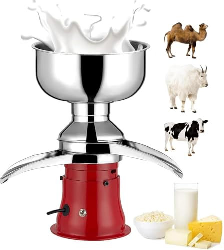 RoyceBee Centrifuga Elettrica per Latte, Separatore di Panna, Separatore di Panna e Burro, Separatore di Latte di Capra, Separatore di Latte Scremato, Separatore di Latte Vaccino