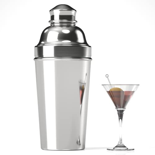Coctelera de acero inoxidable de 1.8 L con colador integrado para camareros, mezclador de bebidas de 62 onzas para martini y cócteles