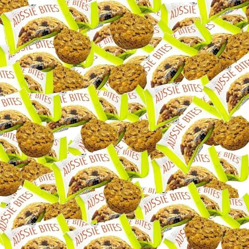 Traditional Aussie Bites 26g – Individually Wrapped Muffin Snacks - Rolled Oat, Fruit & Seed Snack Bites (10 x Pack, Aussie Bites)