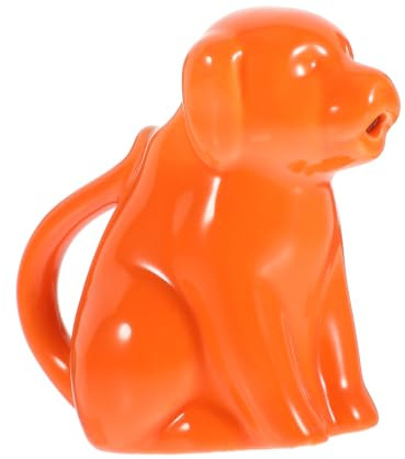 TOYZFRIENDY Cartoon Ceramic Dog-Shaped Creamer Pitcher with Handle Milk Frothing and Sauce Jug for Home Shop Restaurant Use Sturdy Kitchen Supply with Smooth Pour Spout