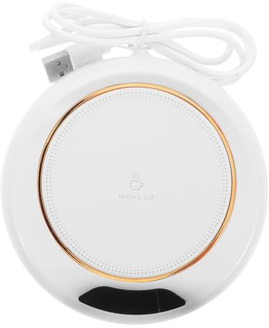 GARVALON Scalda Tazza Elettrico Portatile con Tecnologia Riscaldamento Rapido e Sicuro Sottobicchiere Riscaldante USB Regolabile per Ufficio e Casa Mantiene Bevande Calde in Inverno