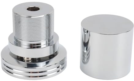 SPEAKER ISOLATION FEET ALUMINUM ALLOY ANTI VIBRATION SPEAKER STAND FEET SILVER SHOCK ABSORBER WITH ANTI SLIP PAD FOR YOUR SOUND EQUIPMENT