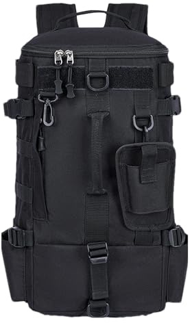 Generisch Tackle Box Rucksack, Rucksack zum Angeln, Outdoor-Angeltasche | mit Rutenhaltern, Angel-Aufbewahrungstasche für Camping, Wandern, Tackle Sling Bag für Angelausrüstung