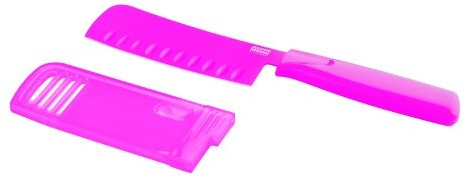 KUHN RIKON 22779 Messer Küchenmesser Colori 1 Nakiri Messer fuchsia 24,5 cm