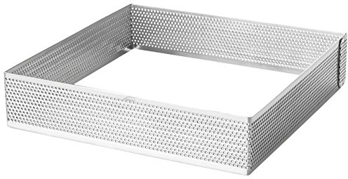 LACOR 68566 Cercle Carre perforé Acier Inoxydable Gris 16 cm