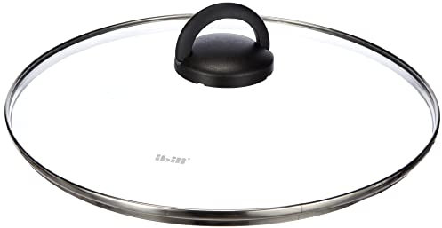 IBILI 970930 Couvercle en Verre Poignée Pliante, Verre, Transparent, 30 x 30 x 4 cm