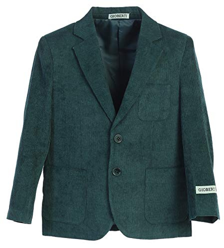 Gioberti Kids and Boys Corduroy Blazer Jacket, Olive, Size 4T