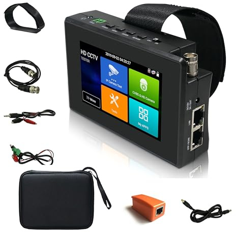 IPC Camera Tester Monitor CCTV IP Camera Tester H.265 4K IP 8MP TVI 8MP CVI 8MP AHD Analogico 5-in-1 Polso CCTV Test Monitor WIFi