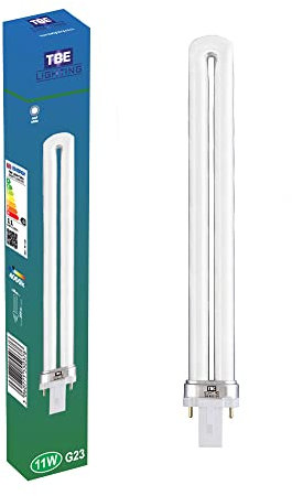 TBE LIGHTING 11w G23 2-Pin CFL Energy Saving Lamps - Cool White 4000K, 8000 Hour Life, 660 Lumen