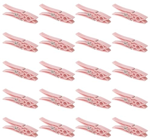 Lot de 20 Pinces à Linge en Plastique Violet