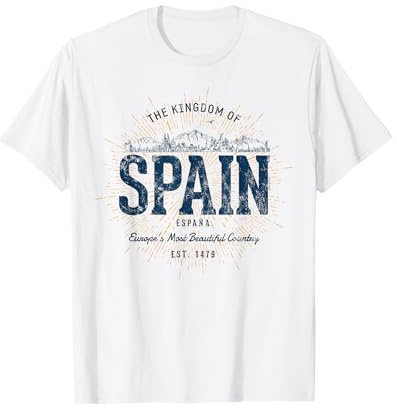 Spain Estilo Vintage España Camiseta