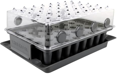 Windhager Wurzeltrainer RootXtender, Anzucht Zimmergewächshaus für 40 Pflanzen, Wurzelschule Anzuchtschale für Saatgut, Root Trainer Anzuchtkasten für Beste Wurzelbildung