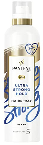Pantene Strong Hold Hairspray With Jojoba Oil, 6 x 250 ML, Non Sticky Frizz Ease Hair Spray For Long Lasting Style, VALUE PACK