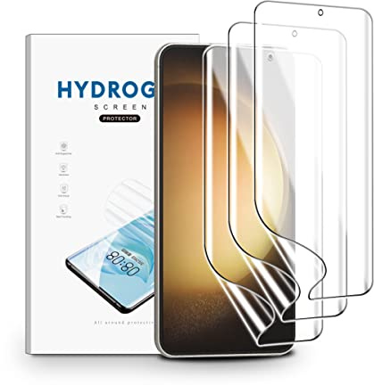 nvskvd Hydrogel Folie für Samsung Galaxy S23 Plus /S23+, 3 Stück TPU Displayschutzfolie HD Klar, Flexibel Folie Fingerabdruck-ID Unterstützt, Schutzfolie Selbstheilend