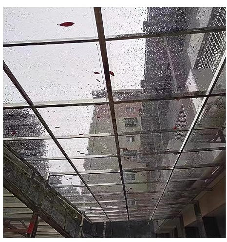 Durchsichtige Acrylplatte Polycarbonat-Kunststoffplatte, 0,6 M/0,8 M/1 M/1,2 M/1,5 M, Transparente Sonnenlichtpaneele For Dächer, Carports, Vordächer, Wintergärten, PC Endurance Board ( Color : Clear-