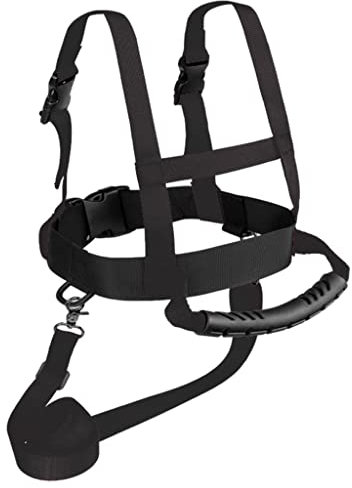 Kinder Ski-Geschirr Snowboard Trainingsleine Sicherheitsgurt Outdoor Skating Kit mit Ski Sicherheit Anti-Fall Seil, geeignet für 3-16 Jahre alt, schwarz (ohne Tasche)